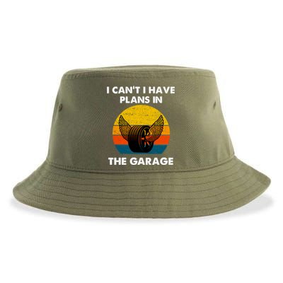 I Cant I Have Plans In The Garage Car Mechanic Gift Sustainable Bucket Hat