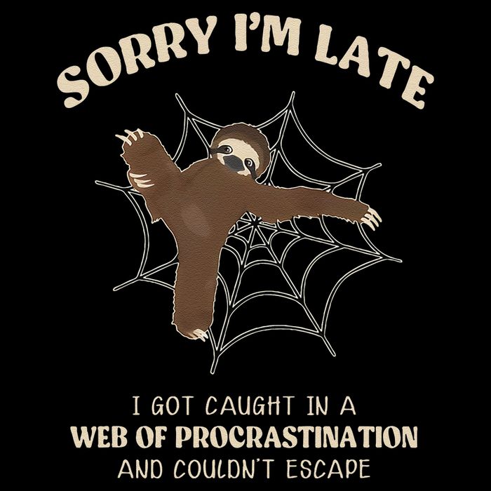 I Caught In Web Procrastination & CouldnT Escape Retro Flat Bill Trucker Hat