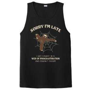 I Caught In Web Procrastination & CouldnT Escape Retro PosiCharge Competitor Tank