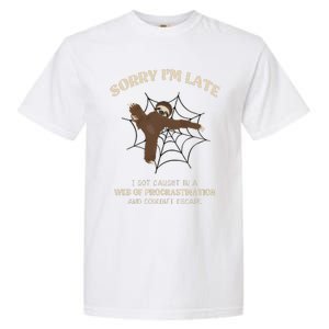 I Caught In Web Procrastination & CouldnT Escape Retro Garment-Dyed Heavyweight T-Shirt