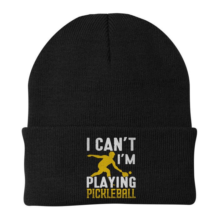 I Can't I'm Playing Pickleball Paddle Beanie