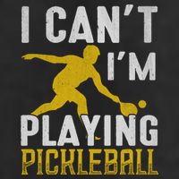 I Can't I'm Playing Pickleball Paddle Beanie