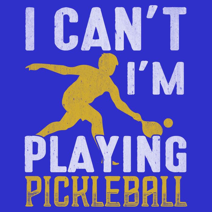 I Can't I'm Playing Pickleball Paddle 16 in Basic Backpack