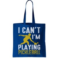 I Can't I'm Playing Pickleball Paddle Bag