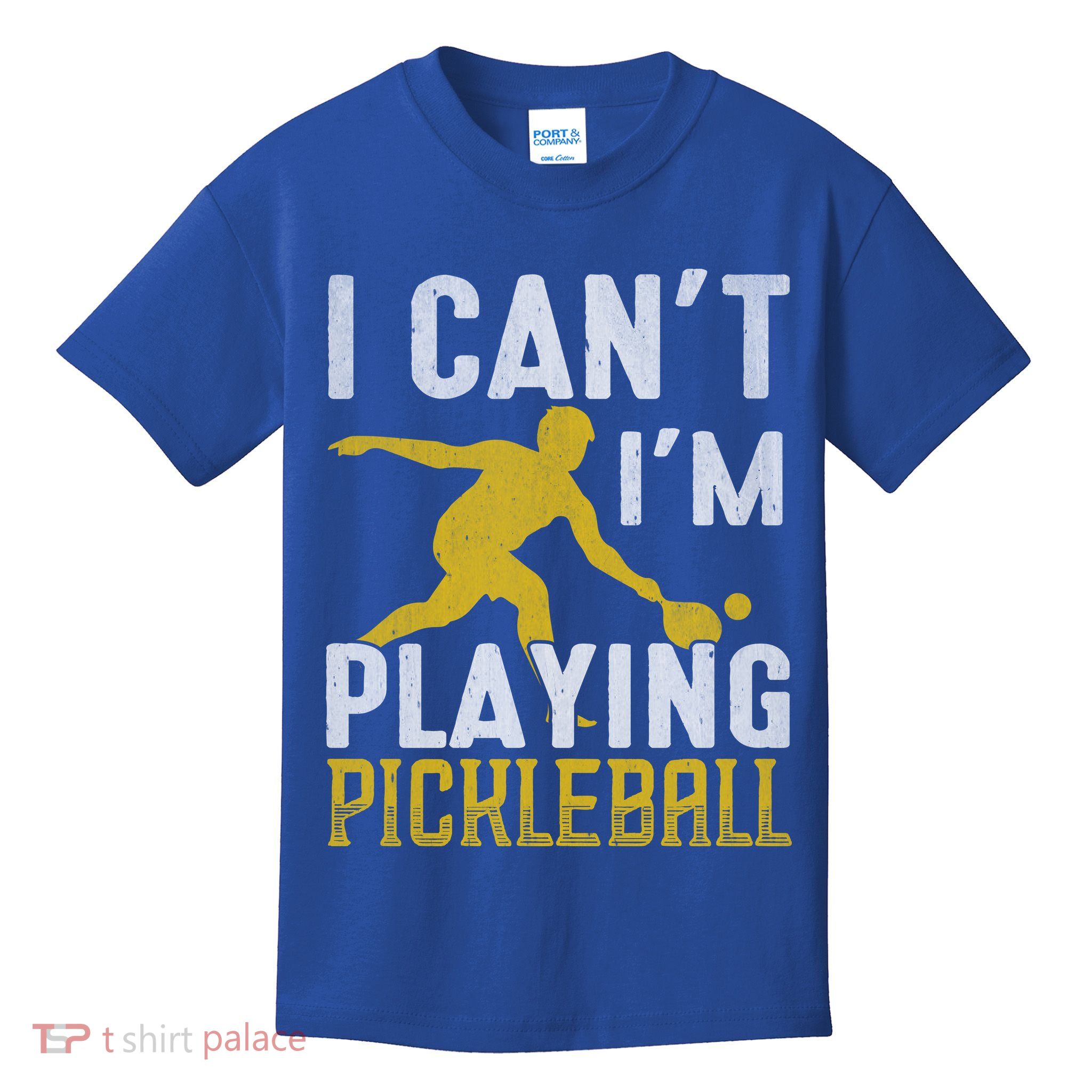 I Can't I'm Playing Pickleball Paddle Kids T-Shirt