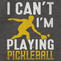 I Can't I'm Playing Pickleball Paddle Vector Backpack