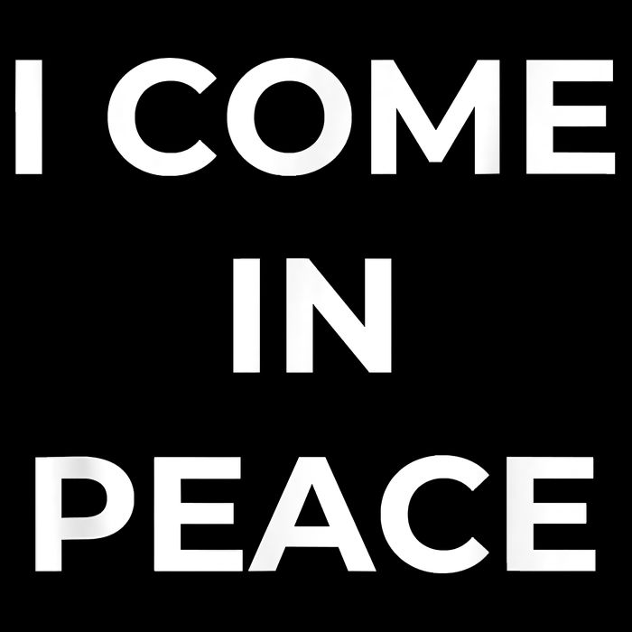 I COME IN PEACE I'M PEACE Apparels Funny Couple's Matching City Backpack