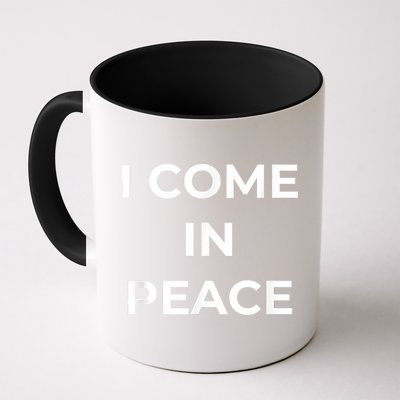 I COME IN PEACE I'M PEACE Apparels Funny Couple's Matching Mug
