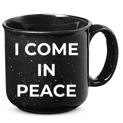 I COME IN PEACE I'M PEACE Apparels Funny Couple's Matching 15oz Campfire Ceramic Mug