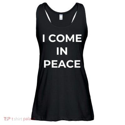 I COME IN PEACE I'M PEACE Apparels Funny Couple's Matching Ladies Essential Flowy Tank