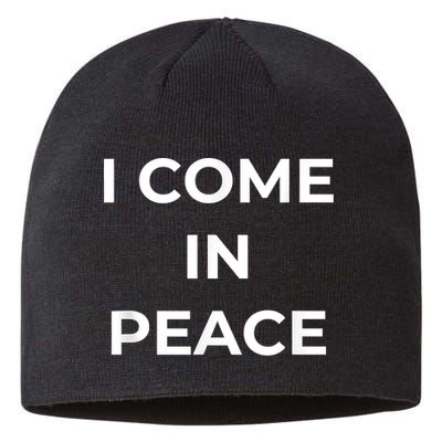 I COME IN PEACE I'M PEACE Apparels Funny Couple's Matching Sustainable Beanie