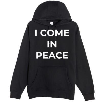 I COME IN PEACE I'M PEACE Apparels Funny Couple's Matching Premium Pullover Hoodie