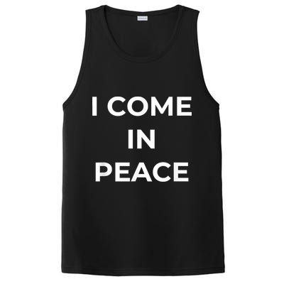 I COME IN PEACE I'M PEACE Apparels Funny Couple's Matching PosiCharge Competitor Tank