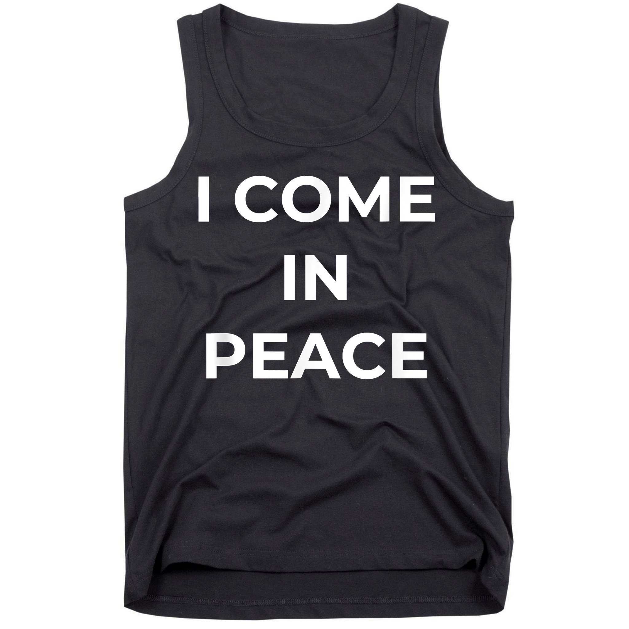 I COME IN PEACE I'M PEACE Apparels Funny Couple's Matching Tank Top