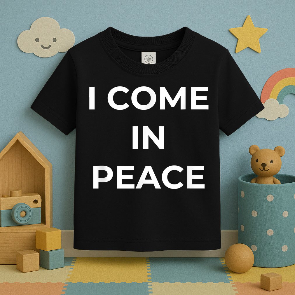 I COME IN PEACE I'M PEACE Apparels Funny Couple's Matching Toddler T-Shirt