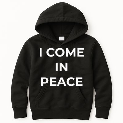 I COME IN PEACE I'M PEACE Apparels Funny Couple's Matching Kids Hoodie