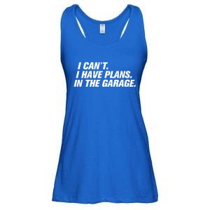 I Can't I Have Plans In The Garage Gift Ladies Essential Flowy Tank