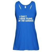 I Can't I Have Plans In The Garage Gift Ladies Essential Flowy Tank