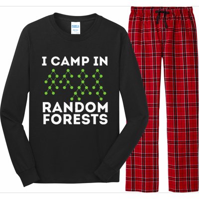 I Camp In Random Forests Data Scientist Science Analyst Long Sleeve Pajama Set