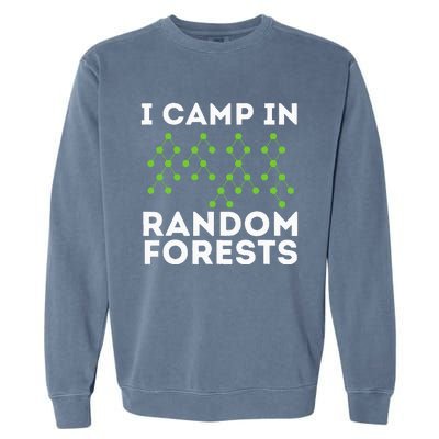 I Camp In Random Forests Data Scientist Science Analyst Garment-Dyed Sweatshirt