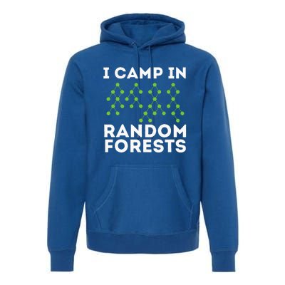 I Camp In Random Forests Data Scientist Science Analyst Premium Hoodie