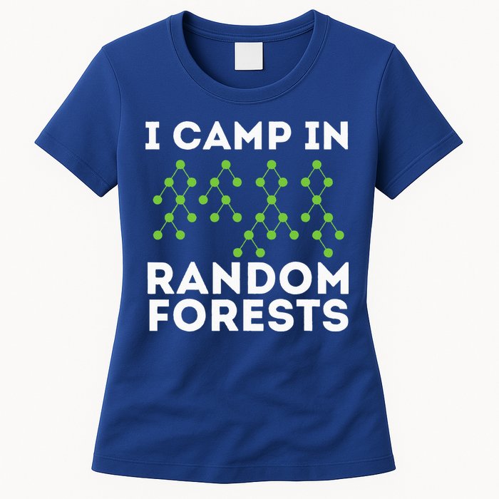 I Camp In Random Forests Data Scientist Science Analyst Women's T-Shirt