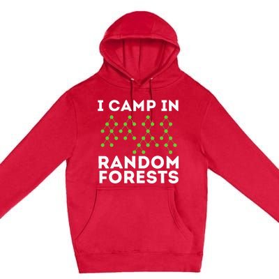 I Camp In Random Forests Data Scientist Science Analyst Premium Pullover Hoodie