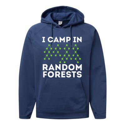 I Camp In Random Forests Data Scientist Science Analyst Performance Fleece Hoodie