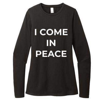 I COME IN PEACE & I'M PEACE Cute Funny Couple Matching New Womens CVC Long Sleeve Shirt