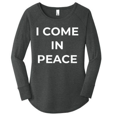 I COME IN PEACE & I'M PEACE Cute Funny Couple Matching New Women's Perfect Tri Tunic Long Sleeve Shirt