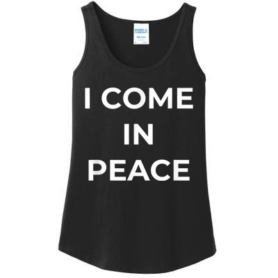 I COME IN PEACE & I'M PEACE Cute Funny Couple Matching New Ladies Essential Tank