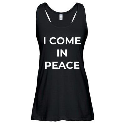 I COME IN PEACE & I'M PEACE Cute Funny Couple Matching New Ladies Essential Flowy Tank