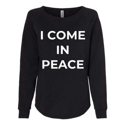 I COME IN PEACE & I'M PEACE Cute Funny Couple Matching New Womens California Wash Sweatshirt