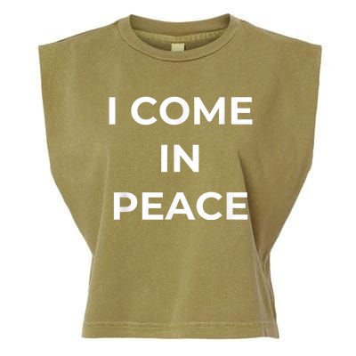 I COME IN PEACE & I'M PEACE Cute Funny Couple Matching New Garment-Dyed Women's Muscle Tee