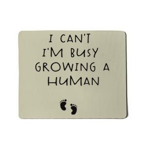 I CanT IM Busy Growing A Human Pregnancy Announcet Mom Mousepad