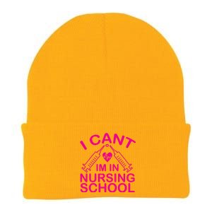 I Cant I'm In Nursing School T Knit Cap Winter Beanie