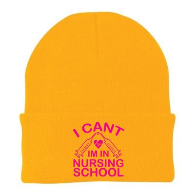 I Cant I'm In Nursing School T Knit Cap Winter Beanie