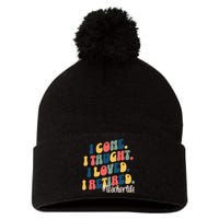 I Came I Taught I Loved I Retired Funny Teacher Pom Pom 12in Knit Beanie