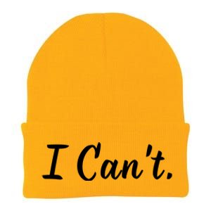 I CanT. Knit Cap Winter Beanie