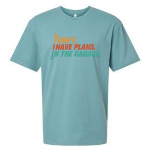 I Can't I Have Plans In The Garage Gift Sueded Cloud Jersey T-Shirt