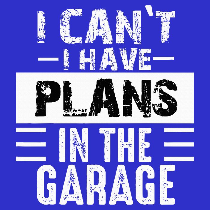 I Cant I Have Plans In The Garage Funny Retro Car Mechanic 16 in Basic Backpack