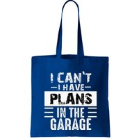 I Cant I Have Plans In The Garage Funny Retro Car Mechanic Bag