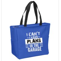 I Cant I Have Plans In The Garage Funny Retro Car Mechanic Zip Tote Bag