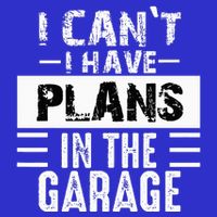 I Cant I Have Plans In The Garage Funny Retro Car Mechanic Zip Tote Bag