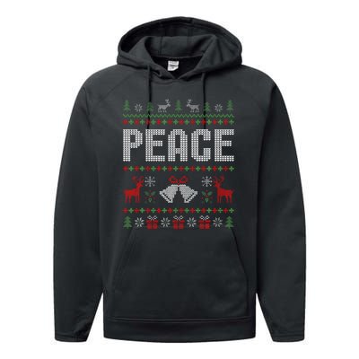 I Come In Peace IM Peace Matching Couple Christmas Pajamas Performance Fleece Hoodie