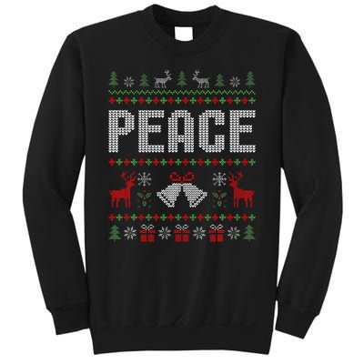 I Come In Peace IM Peace Matching Couple Christmas Pajamas Sweatshirt