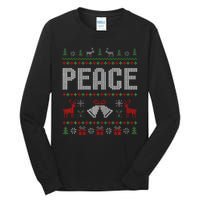 I Come In Peace IM Peace Matching Couple Christmas Pajamas Tall Long Sleeve T-Shirt