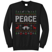 I Come In Peace IM Peace Matching Couple Christmas Pajamas Tall Sweatshirt