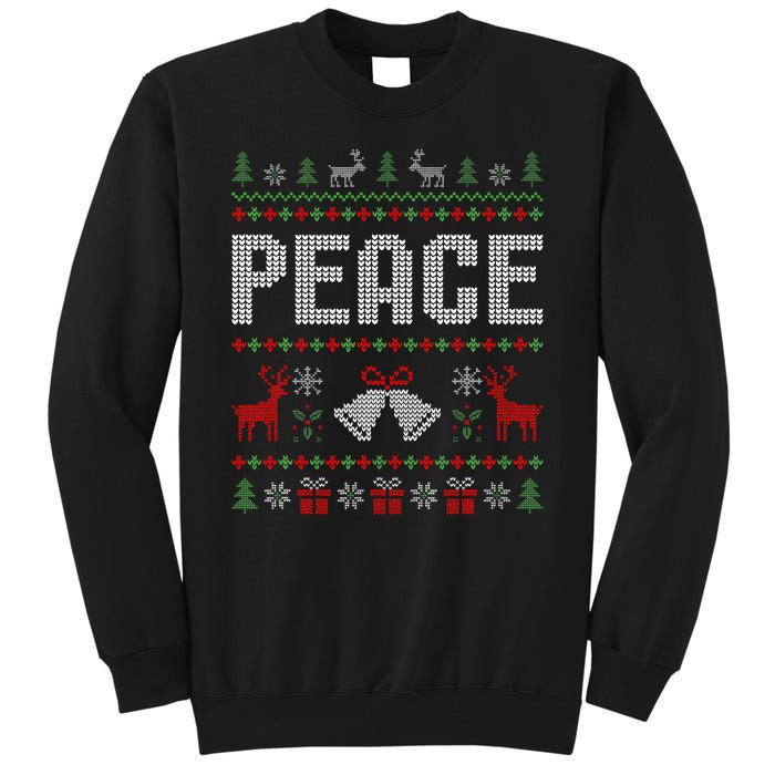 I Come In Peace IM Peace Matching Couple Christmas Pajamas Tall Sweatshirt