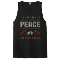 I Come In Peace IM Peace Matching Couple Christmas Pajamas PosiCharge Competitor Tank